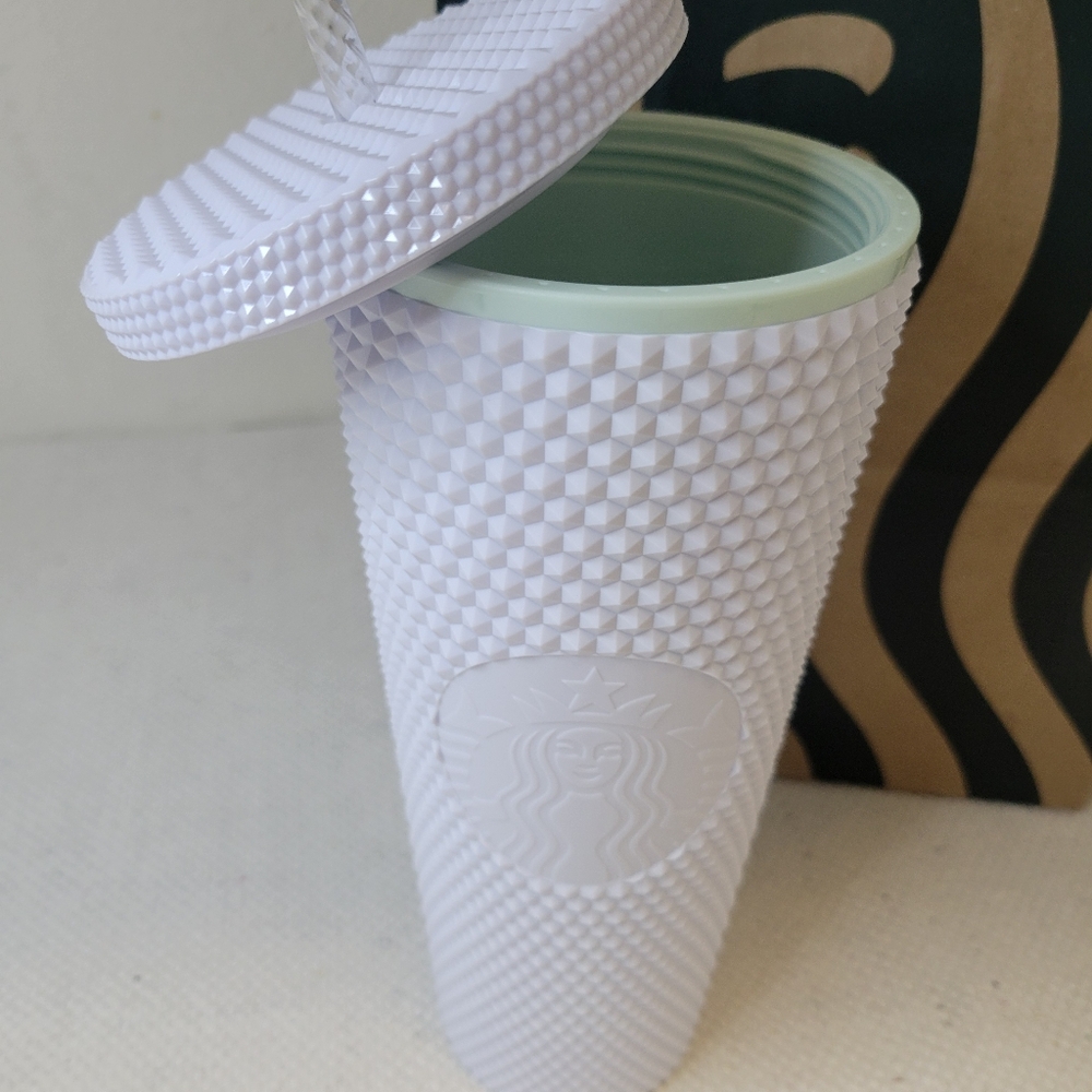 Starbucks 2024 Core Siren White Studded Bling Venti 24 oz